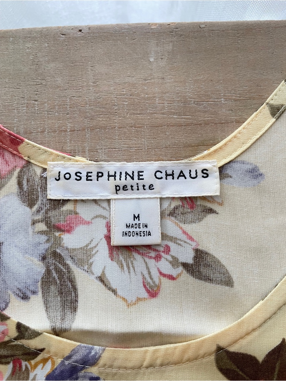 Josephine Chaus 2pc Floral Maxi Dress Shirt Set Yellow M Petite 90s Vintage - Picture 5 of 11